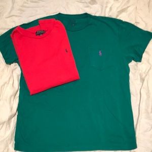 2 polo t-shirt’s boys xL or men S